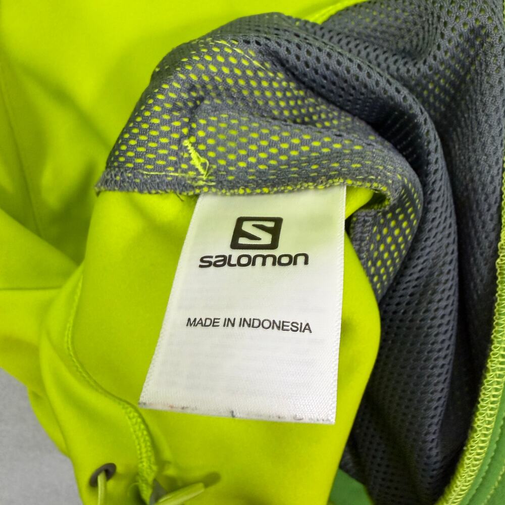 Salomon Lightweight Jacket Men's Medium Green Full Zip 2013 Windbreaker Outdoors - Picture 5 of 12